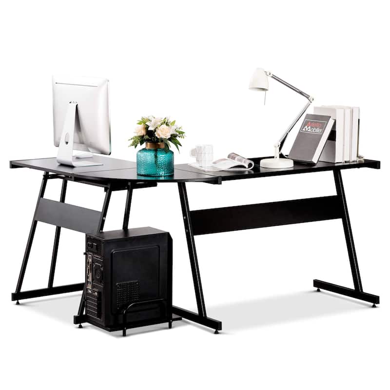 ivinta Gaming Desk-L Shaped Computer Desk with Keyboard Tray, Home Office Desk