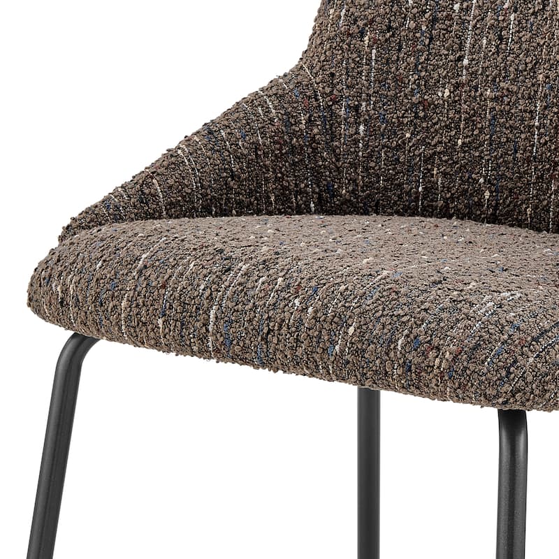 NPD Furniture Katrisa Boucle Dining Side Chair (Set of 2)