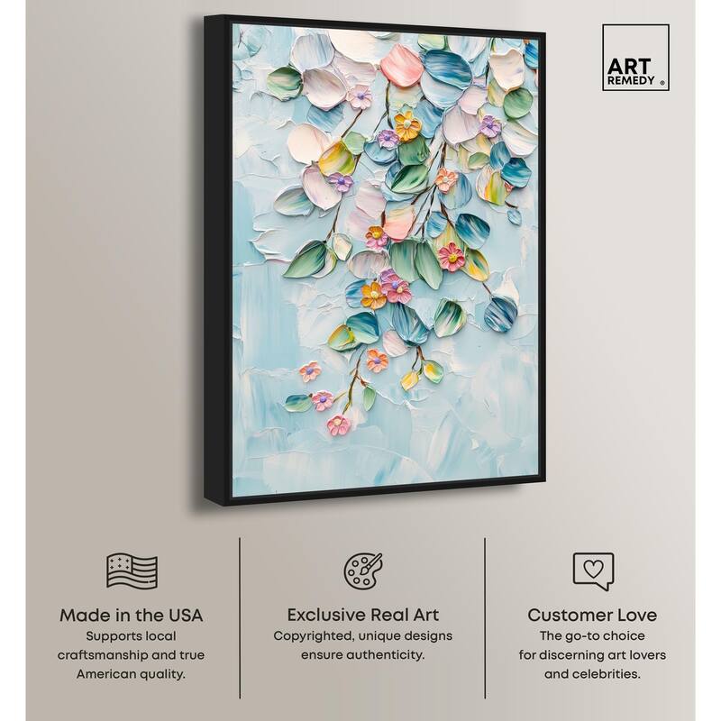 Textured Tendrils II Canvas by Art Remedy