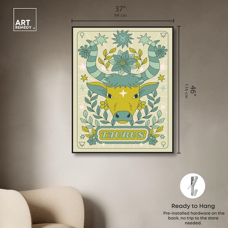 Taurus Stars Card Canvas by Art Remedy