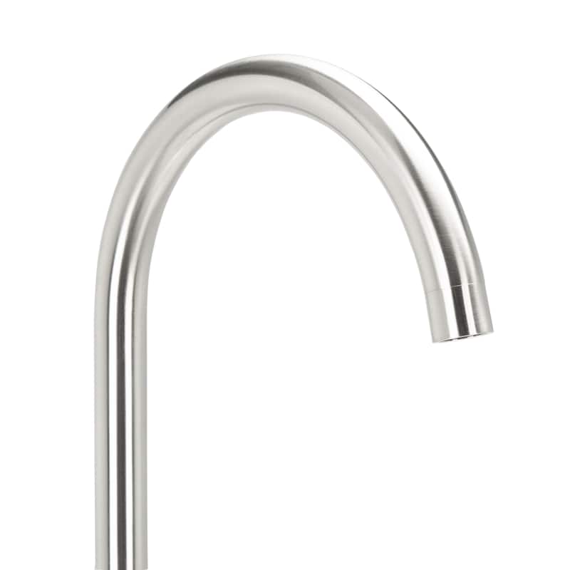 SAFAVIEH Avie Single Handle Above Ground Floor Mount Nickel Shower System - 43 In. W x 9 In. D x 6 In. H - 43Wx9Dx6H