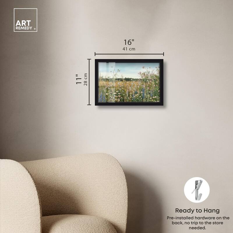 Glimmering Glade Garden II Shadowbox by Art Remedy