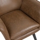 preview thumbnail 64 of 92, Upholstered Wingback Armchair Leisure Accent Chair, Single - 40.55" H x 28.34" W x 33.1" D