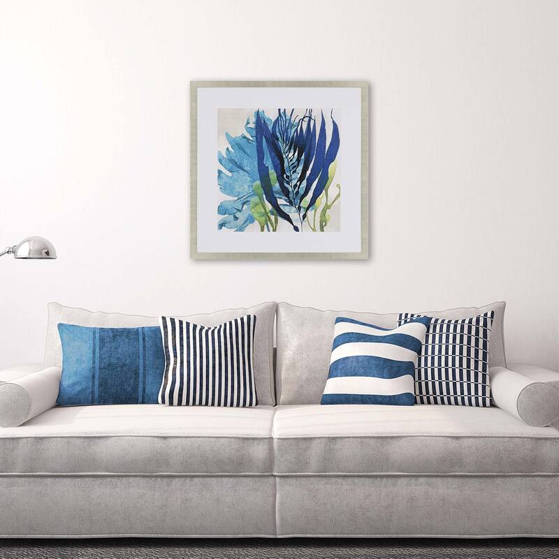 Sea Nature II Framed Art Giclee Under Glass - Blue