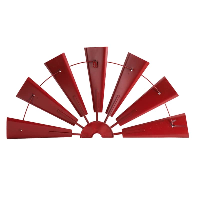 Glitzhome Farmhouse Rustic Wind Spinner Wall Decor