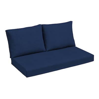 ARDEN Outdoor Loveseat Cushion Set, 48 x 24