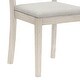 preview thumbnail 15 of 14, Hillsdale Furniture Spencer Wood Ladder Back Dining Chair, Set of 2, White Wire Brush