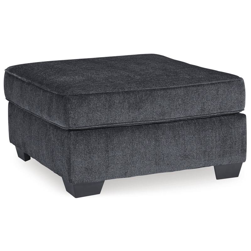 Signature Design by Ashley Altari Gray 2-Piece Sectional with Ottoman - 110" W x 90" D x 37" H