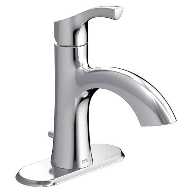 Moen 58910 Ash One-Handle Low Arc Bathroom Faucet - Chrome - Chrome