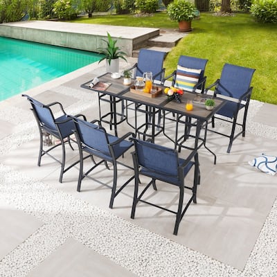Patio Festival 9-Piece Outdoor Bar Height Dining Set