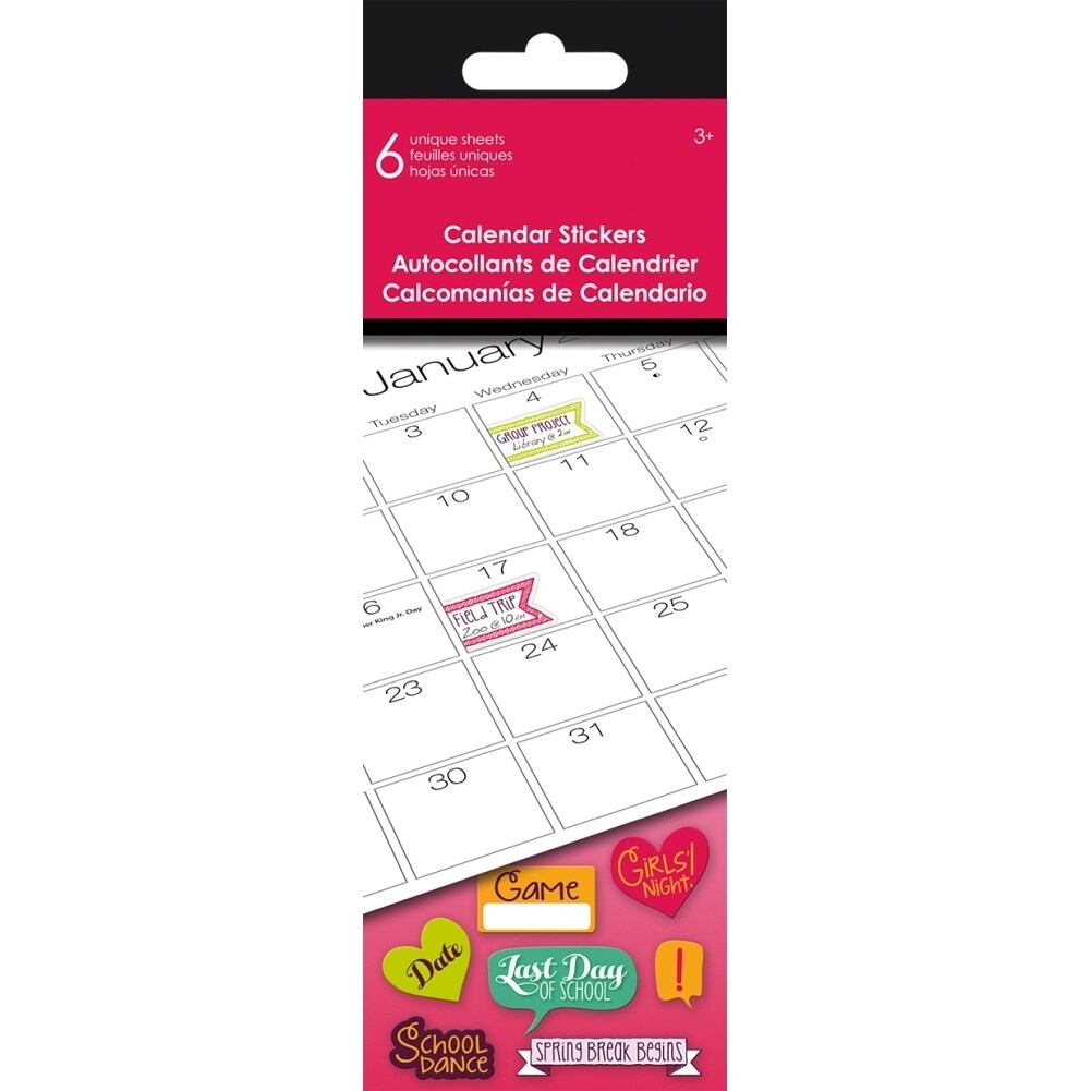 Shop 2018 Tweek Wall Calendar With Stickers Decorative Planner By