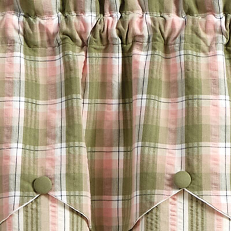 Park Designs Butterfly Garden Lined Scalloped Valance 58” x 15” - 58" X 15"