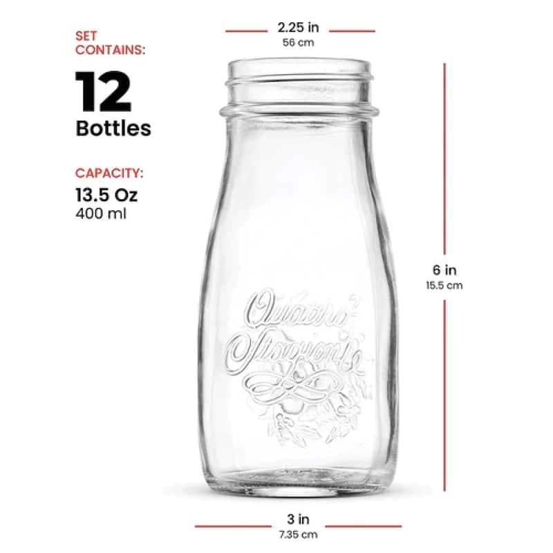 Bormioli Rocco Set of 12 Quattro Stagioni Canning Bottles