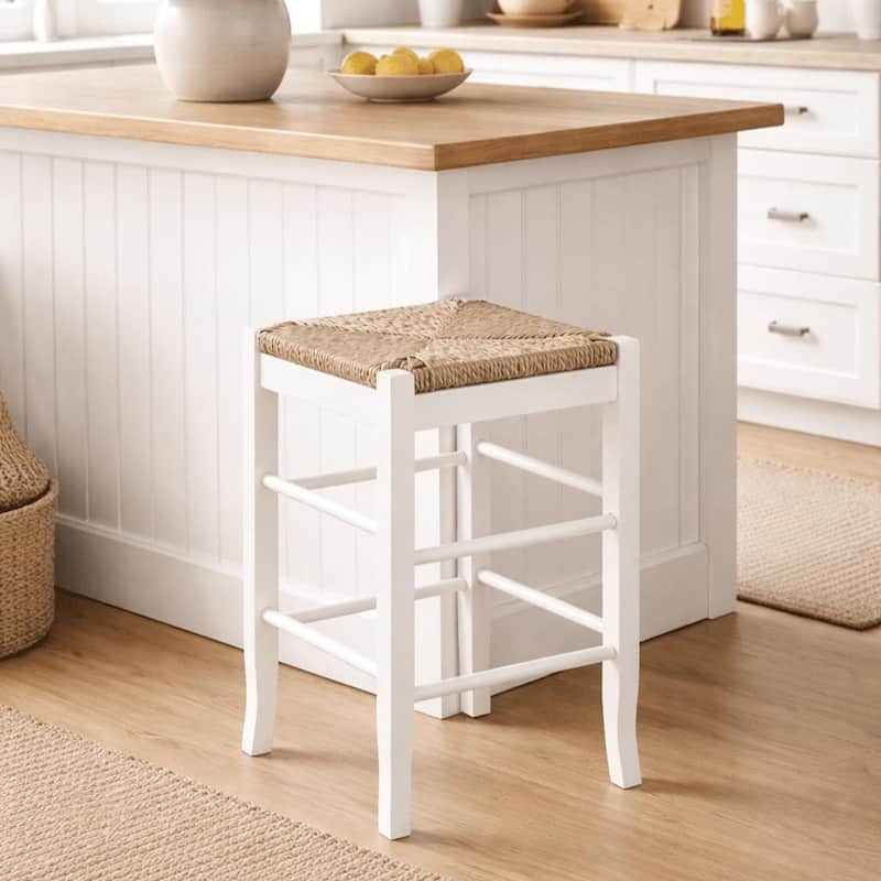SQ Rush Backless Wood 24-inch Counter Stool