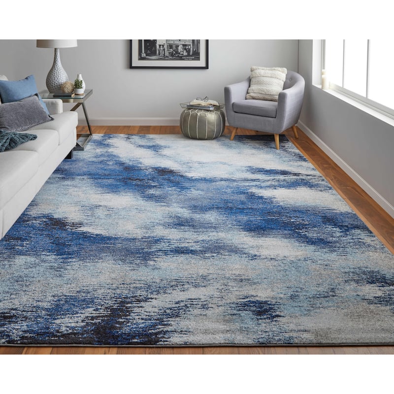 Grand Bazaar Adelmo Machine Made Abstract Modern Area Rug