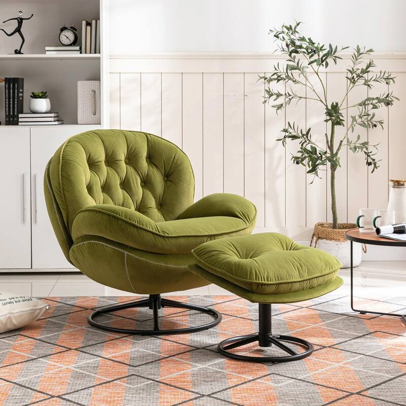 TV Chair Accent Chair for Living Room with Ottoman