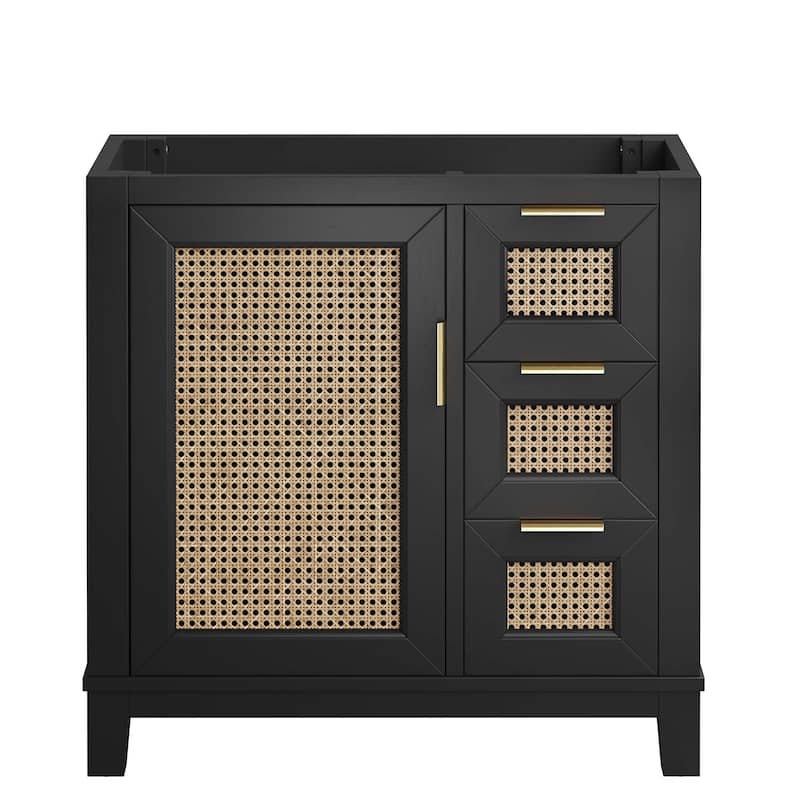 Dixie 36" Solid Wood Bathroom Vanity Cabinet (Sink Basin Not Included)