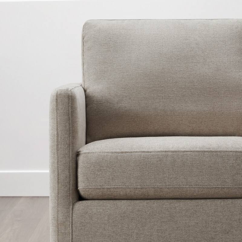 Spruce & Spring Modern Swivel Accent Chair with Wooden Base