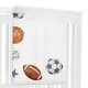 preview thumbnail 3 of 4, Sweet Jojo Designs Sports Theme Boy Baby Monthly Milestone Blanket Watercolor Soccer Balls Football Baseball Basketball Stars