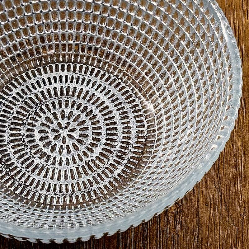 5 Inch Glass Bowls with Captivating Beaded Pattern Perfect for Both Casual and Formal Occasions