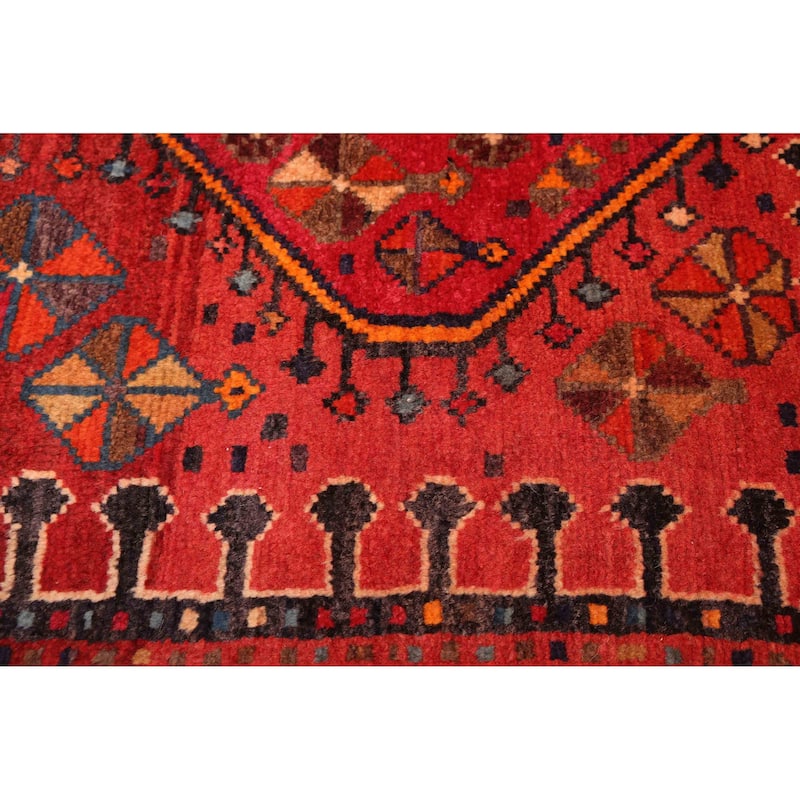 ECARPETGALLERY Hand-knotted Konya Anatolian Red Wool Rug - 4'4 x 6'1