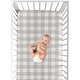preview thumbnail 4 of 4, Sweet Jojo Designs Gray White Rustic Woodland Flannel Grey Buffalo Plaid Check Unisex Boy or Girl Collection Fitted Crib Sheet