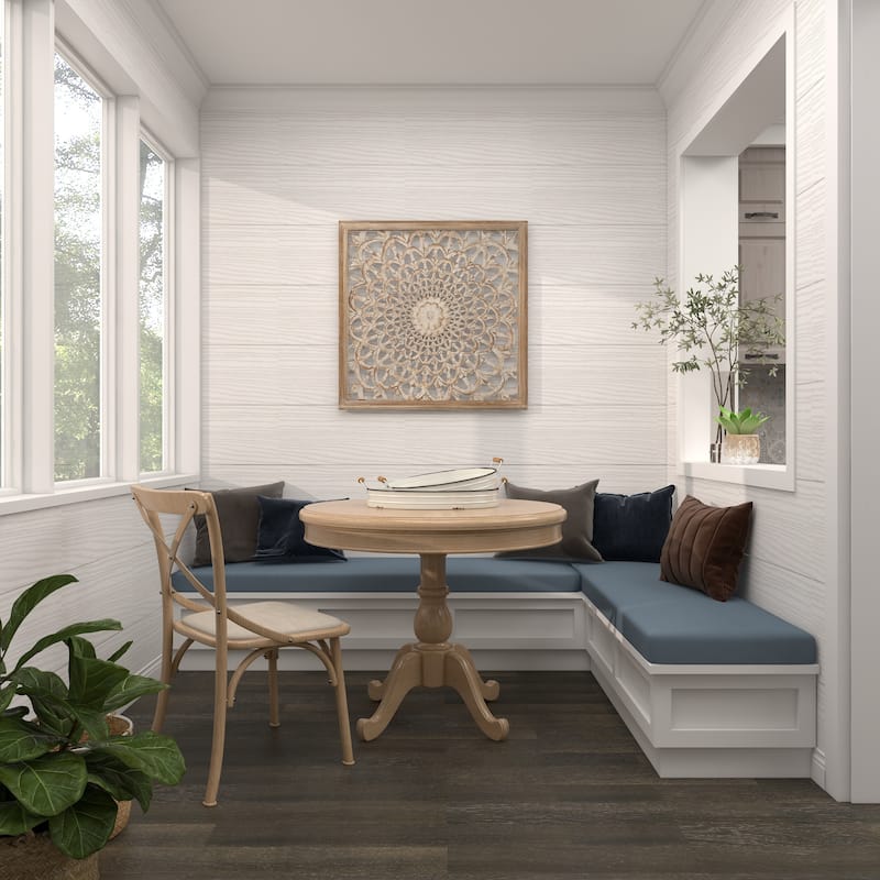 White Iron Farmhouse Tray (Set of 2) - 21 x 15 x 4