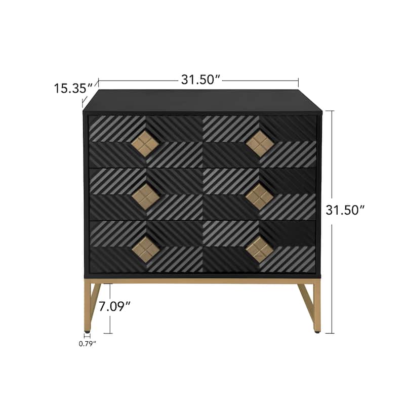 RR 3 Drawer Storage Cabinet