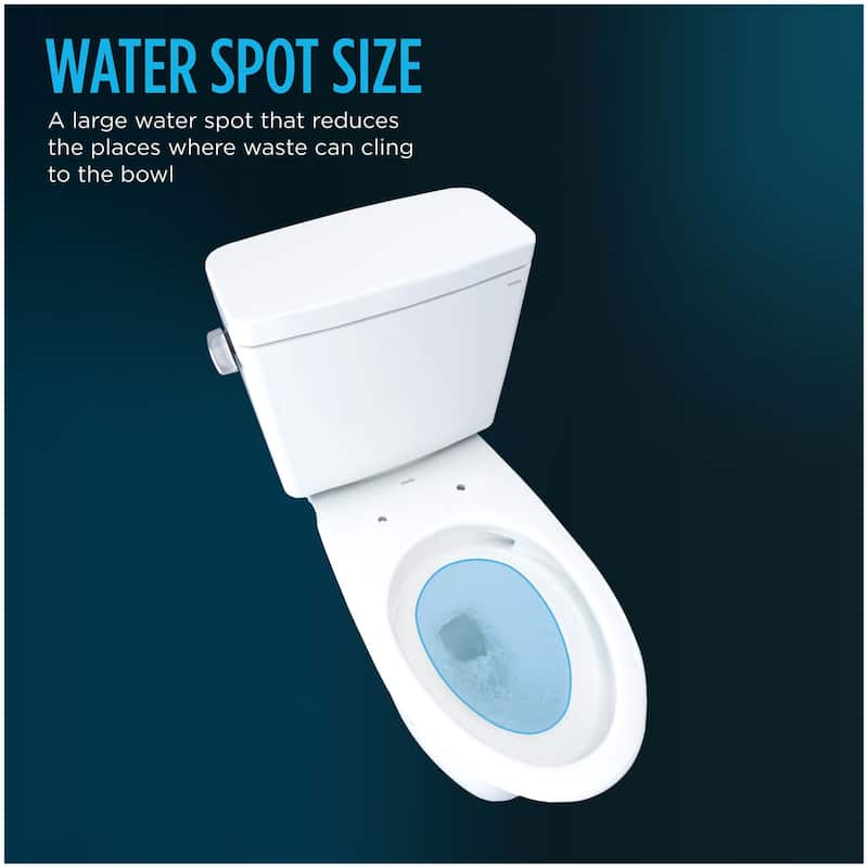 Toto CST776CEFG.10#01 Drake 1.28 GPF Two Piece Elongated Chair Height Toilet with Left Hand Lever