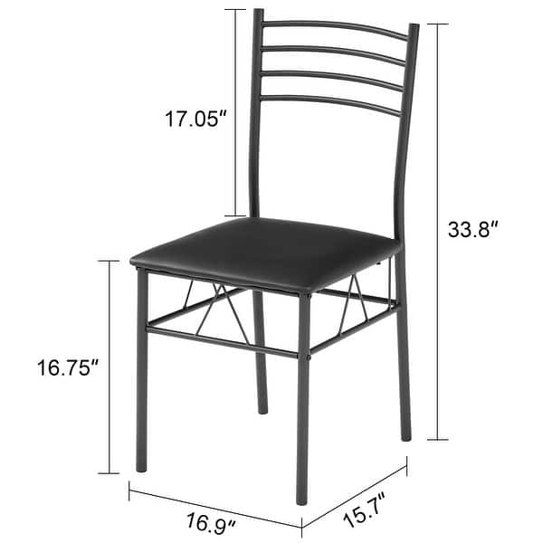 5pieces Glass Dining Table Sets with 4 Chairs Kitchen Table sets Bed