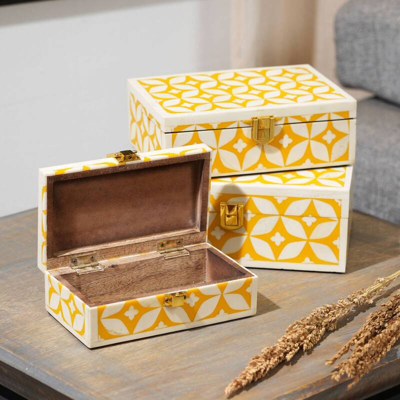 Handcrafted Wooden Jewelry/Decorative Box/Storage Box- 8x6x3"