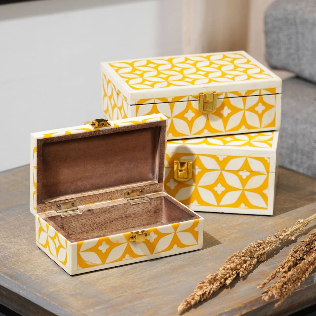 Handcrafted Wooden Jewelry/Decorative Box/Storage Box- 8x6x3"