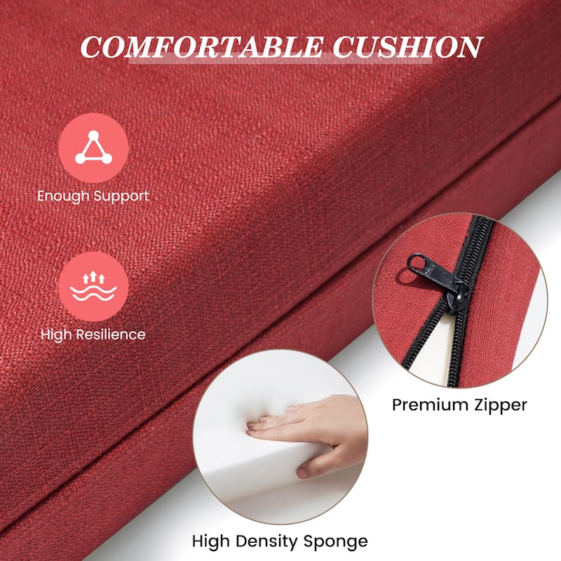 Pellebant Outdoor Patio Chaise Lounge Cushion