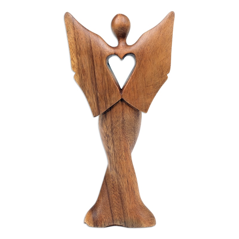 Novica Handmade Celestial Protection Wood Sculpture