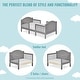 preview thumbnail 5 of 9, Dream On Me Portland 3 In 1 Convertible Toddler Bed in Steel Grey