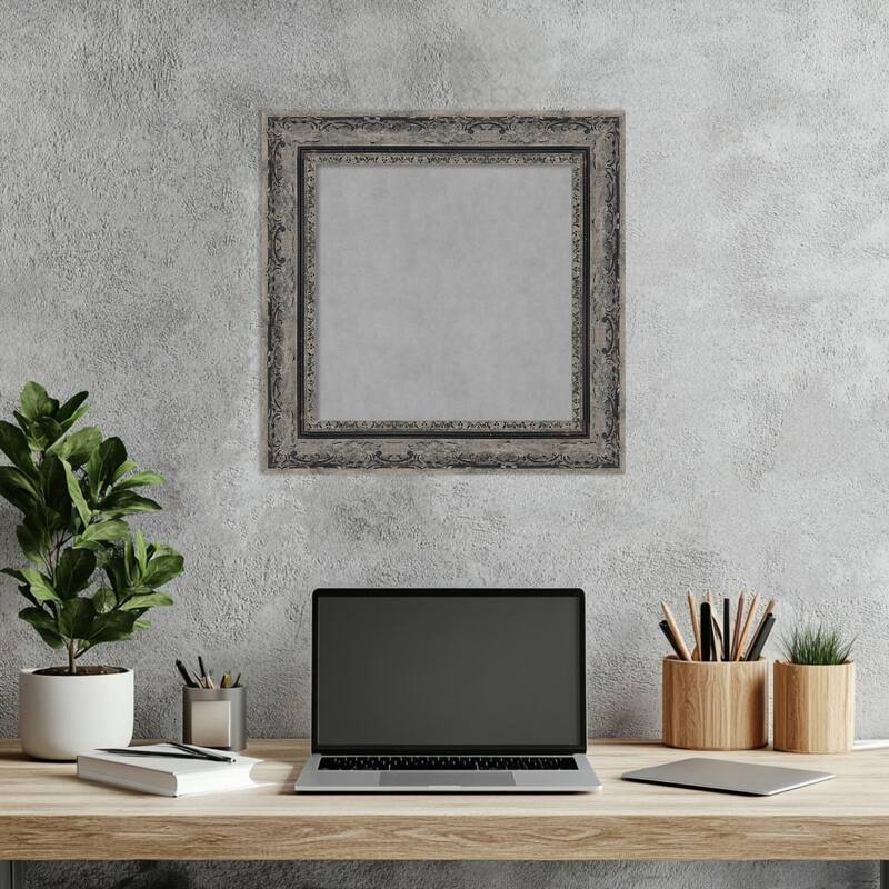 Amanti Art Filigree Gloss Black Framed