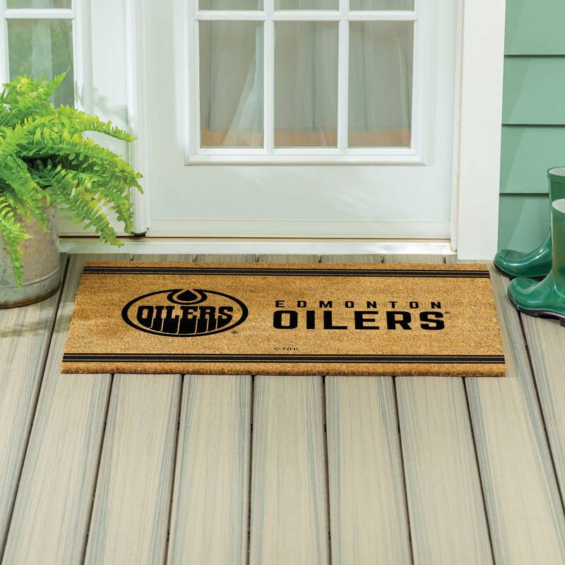 Edmonton Oilers Monochrome Indoor/Outdoor Coir Door Mat