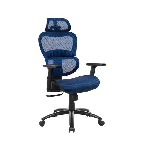 Ergonomic Office Chair, High Back Mesh Chair Computer Desk Chair with Lumbar Support and 3D Adjustable Headrest and Armrests