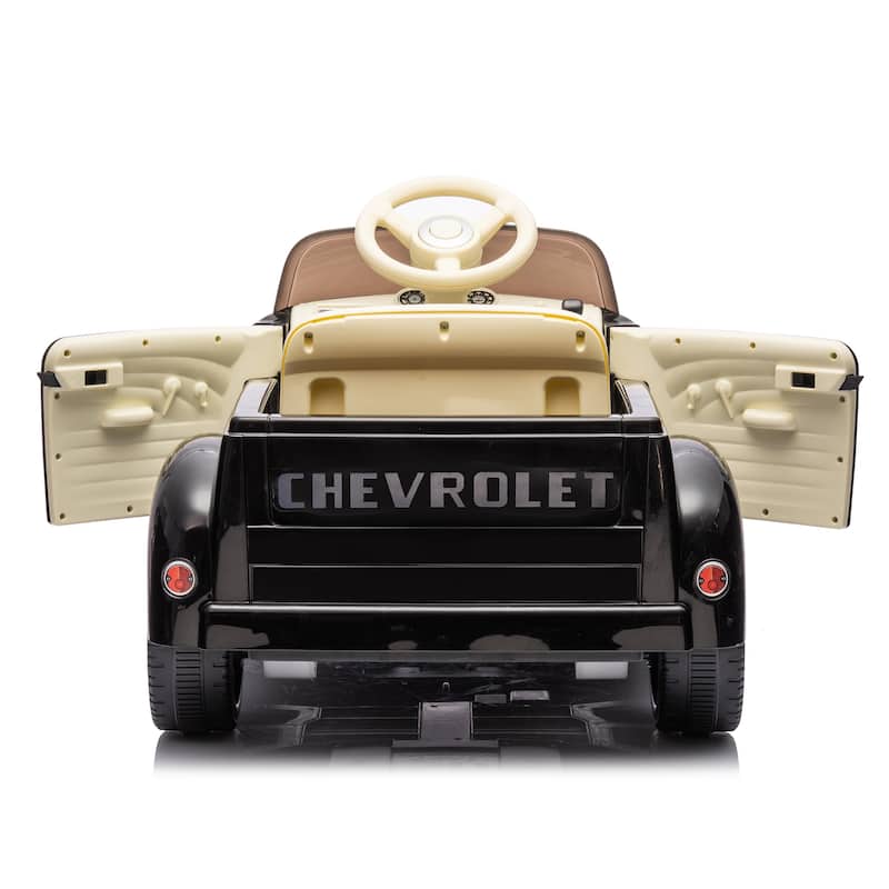 12V Kids Ride On Truck Car W/Parents Control, Licensed Chevrolet 3100 Pickup,Electric Car,High-Power Up To 4.35 Km/H,Age 3+