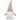14" Pink and White Sitting Christmas Gnome with LED Lighter Nose