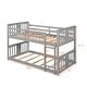 preview thumbnail 24 of 26, Twin Over Twin Bunk Bed with Built-in Ladder and Guardrail