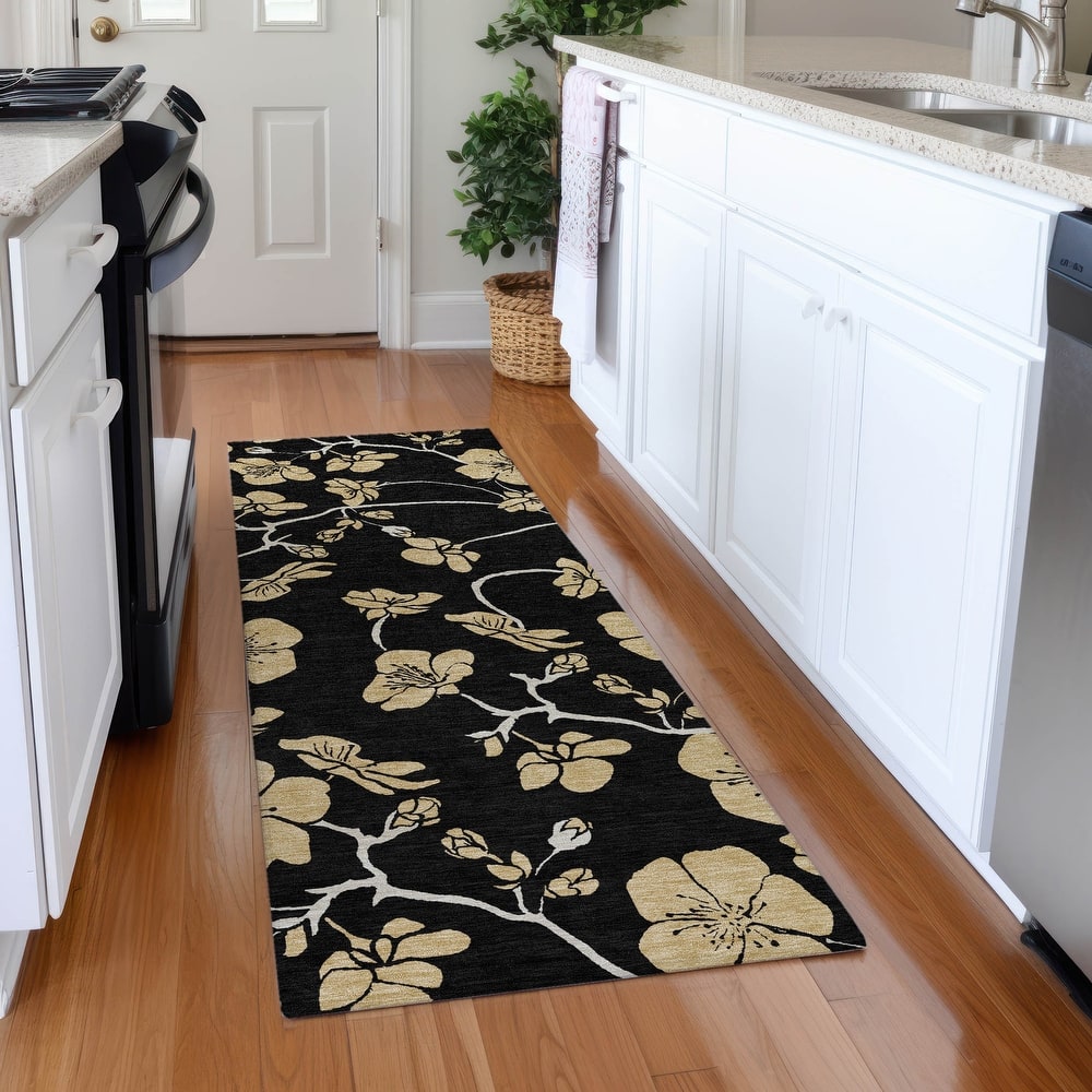 Premium Washable Super Soft Modern Floral Mayfield Rug