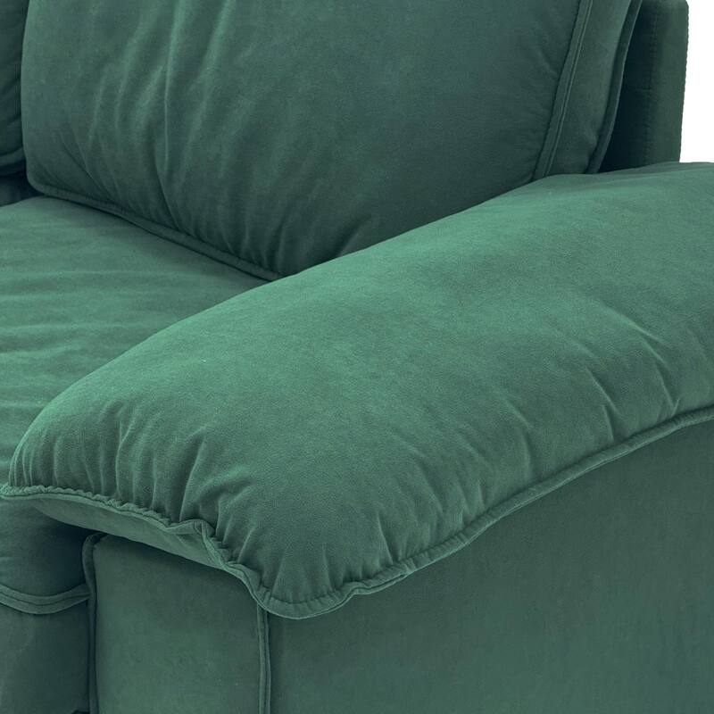 79" Loveseat Sofa Couch with Under-Seat Storage, Elegant 2-Seater Settee with Pillow Top Armrests for Living Room