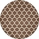 preview thumbnail 54 of 66, Contemporary Akiva Collection Area Rug 10' Round - Light Brown