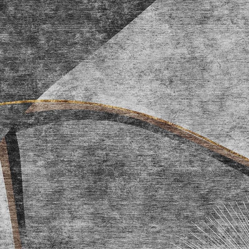 HomeRoots Abstract Transitional Rectangle Outdoor Rug