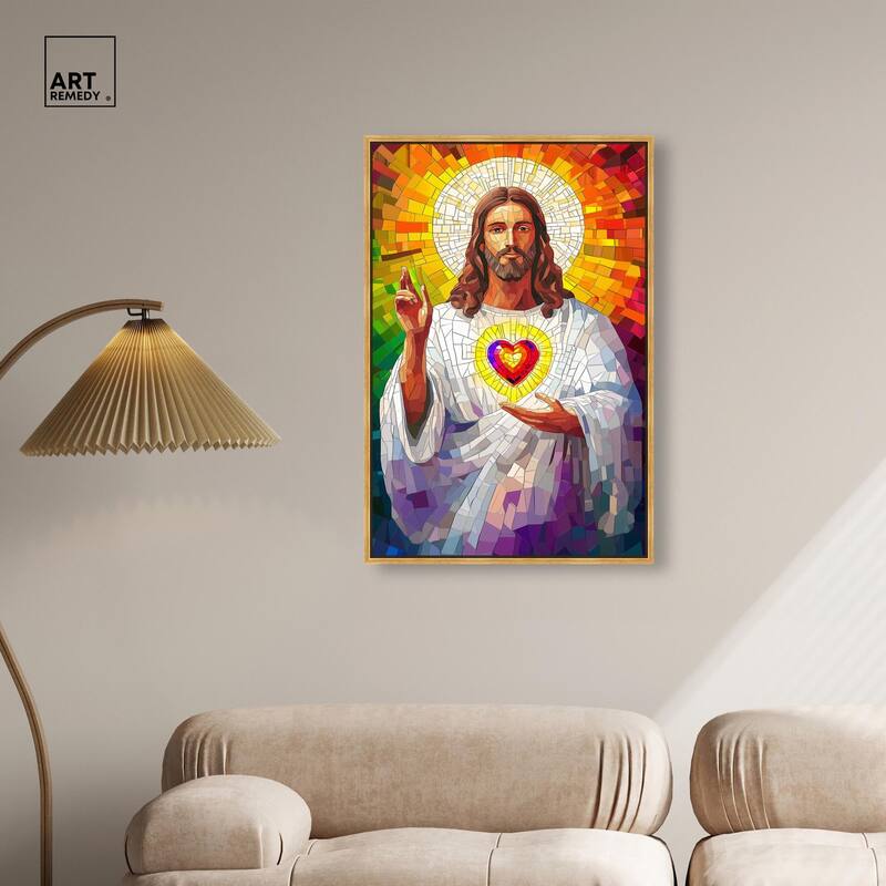 Blocks of Benediction I Canvas by Art Remedy