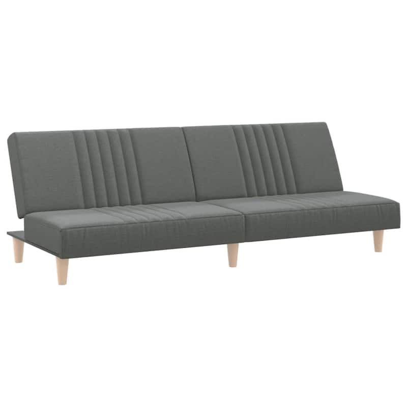 vidaXL Sofa Bed Dark Gray Fabric - 78.7" x 35" x 27.6"