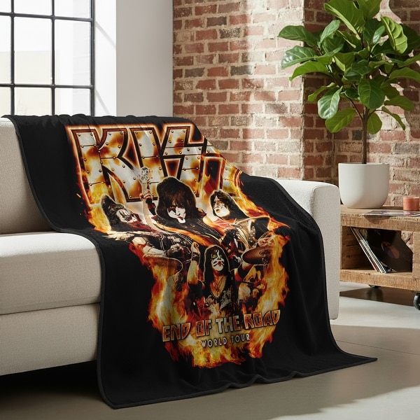 Cloud Touch Throw Blanket, Officially Licensed, Bold Band Logos