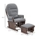preview thumbnail 14 of 43, HOMCOM Nursery Glider Rocking Chair with Ottoman Cushion Seating