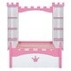 preview thumbnail 3 of 8, Castle-Shaped Twin Bed with Storage Shelf - Pink & White, Easy Assembly
